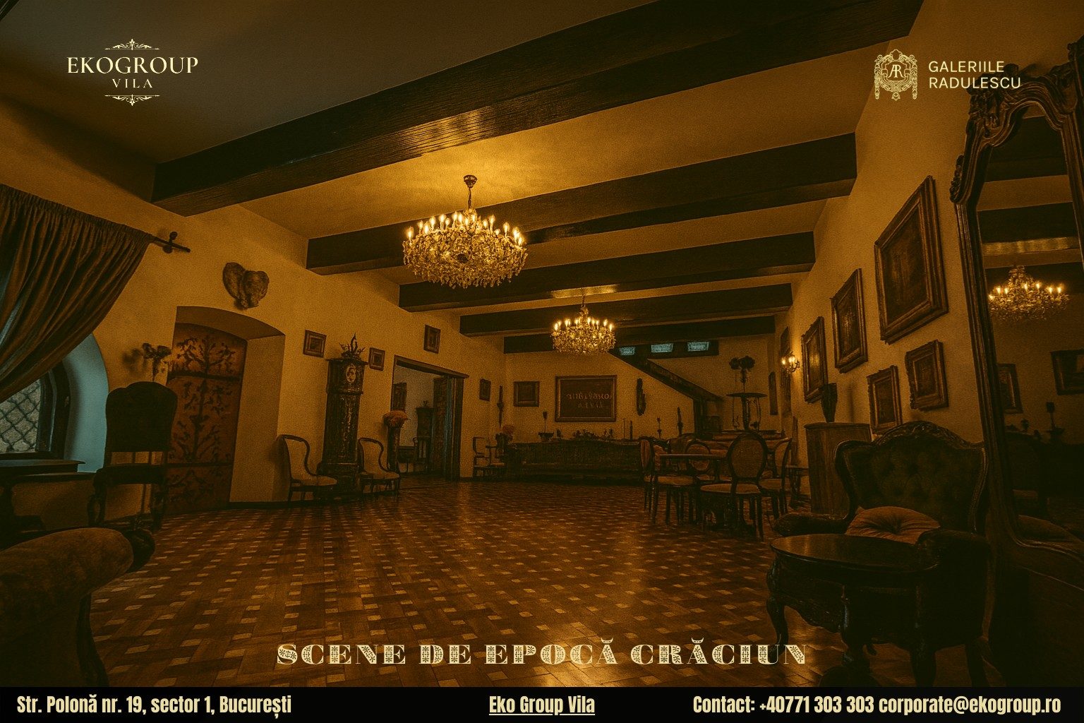 Crăciunul anilor ’30: o experiență ce pare un film de craciun interbelic la Eko Group Vila 4 Crăciunul anilor ’30: o experiență ce pare un film de craciun interbelic la Eko Group Vila